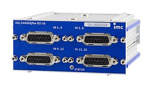 16 kanaliges CAN-Messmodul für Spannung, Strom (20 mA) und Temperatur